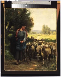 Die junge Schäferin, ca. 1900